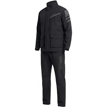 Xspeed Defy Motosiklet Yağmurluk Takımı Polyester Malzemeden Reflektörlü