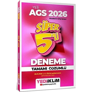 Yediiklim Yayınları Yediiklim 2026 Meb-Ags Tüm Dersler Süper 5 Li Deneme