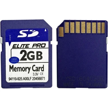 L'edoren Korg PA500TR ve Korg M50 Için Elitepro 2gb Sd Hafıza Kartı 2 GB Sd Kart (Açık Paket)