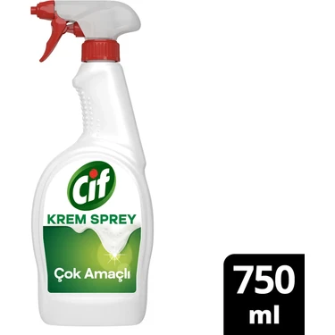 Cif Krem Sprey Amonyak Yağ ve Kir Sökücü Yüzey Temizleyici 750