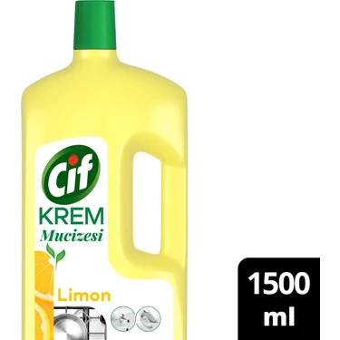 Cif Krem Mucize Yüzey Temizleyici Limon 1500