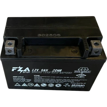Fza 12 V 9 Ah Yatık Motor Aküsü ( Ytx9-Bs ) Fiyatı