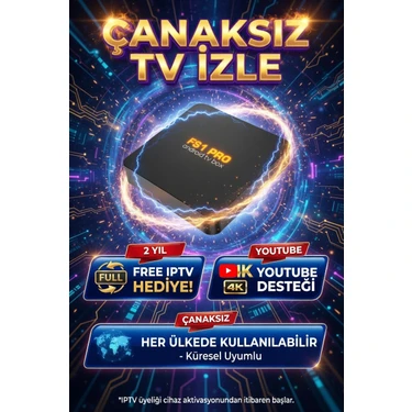 FS1PRO Teknoloji 2 Yıl Free Iptv Hediyeli Fs1 Box Android Tv Box - Çanaksız Tv