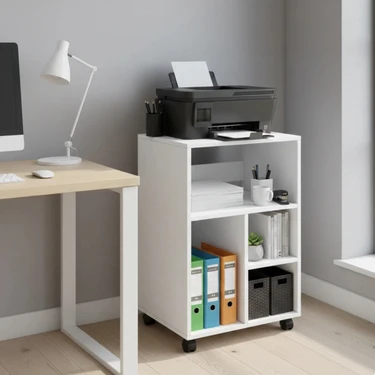 Ayz Cupper Tekerlekli Ofis Dolabı Yazıcı Masası Pikap Fiyatı
