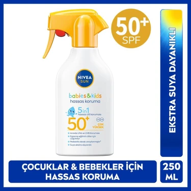 Nivea Sun SPF50+ÇOCUK,BEBEK Için Çok Yüksek Korumalı Güneş Spreyi 250 Ml,hassas Cilde Özel,parfüm