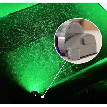 LED Işıklı Süpürge Aparatı – Tüy ve Tozları Gösteren, Tüm Süpürgelerle