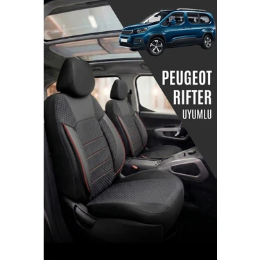 SM OTO KILIF Peugeot Rifter Uyumlu Pamuklu Kumaş Araca Özel Oto Koltuk Kılıfı Tam