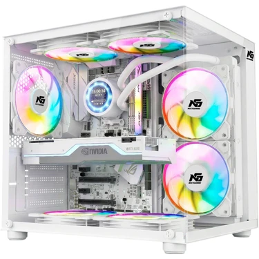 Next Gaming Orion Cube 3x Tuştan Değişen Rgb Fanlı M-Atx Boş Bilgisayar Kasası