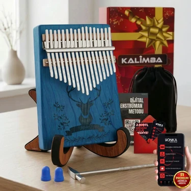 Midex KLX-454G-PAK Kalimba 17 Tuşlu Full
