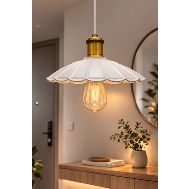 Vivido Home Metal Alven Beyaz Avize,