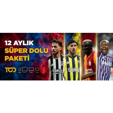 Tod 12 Aylık Süper Dolu Paketi (Web + Cep + Tablet + Smart