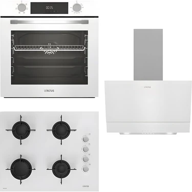 Altus Ala 322 W Fırın 159 Dw Ocak 510 Hw Davlumbaz Beyaz Ankastre
