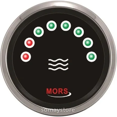 Goldsea Marine Mors Dijital Su Gostergesi Siyah 12-24 V Ohm : 0-190 O: 55