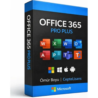 Microsoft Office 365 Pro Plus 2025 Lisans Üyeliği - Word, Excel, Outlook, Powerpoint,