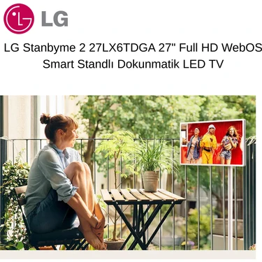 Lg Stanbyme 2 27LX6TDGA 27" 70 Ekran Webos Smart Dokunmatik Taşınabilir LED