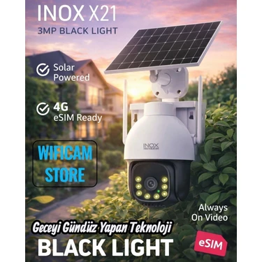 Wificam Inox X21 Aov 7/24 4g Solar Kamera Geceyi Gündüz Fiyatı