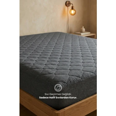 Nart Home Yatak Alezi Pamuklu Kapitone Fitted Full Kenar Yatak Koruyucu