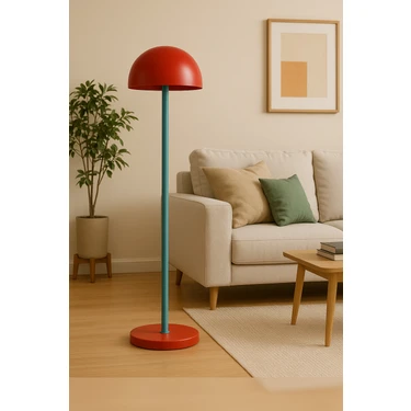 Longing Slimdome RedBlue Metal Lambader Oturma Odası & Yatak Odası & Salon