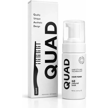 Quad Q3 Saç Köpüğü Wax 100 ml Set + Mucizevi Tarak Unisex Esnek
