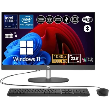 Hp Proone 240 G10 D36C6ET ATL26 Ultra 7 155U 16GB 1tb SSD WIN11P 23.8" Full Hd All In One