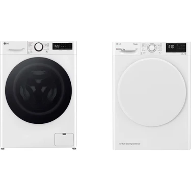 Lg F4Y5EYW0W Vivace 11 kg 1400 Devir Çamaşır Makinesi + RH90V3AV0N 9 kg Çamaşır Kurutma