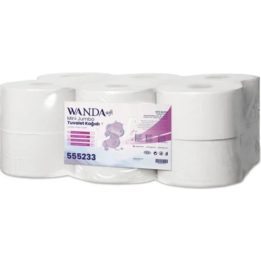 Wanda Soft Extra Mini Jumbo Tuvalet Kağıdı 3 kg | 12’li Paket, 2
