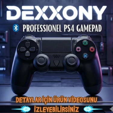 Dexxony Ps4 ve Pc Bilgisayar Uyumlu Kablolu & Kablosuz Oyun Kolu - Titreşimli Tam Fonksiyonlu