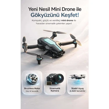FaroxTech Fırçasız Motorlu Sinematik Mini Drone - Uzaktan Ayarlanabilir
