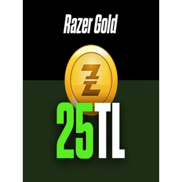 Razer Gold 25 Tl Dijital Oyun Pinleri TR Menşeli Hızlı Teslimat ve Kullanım