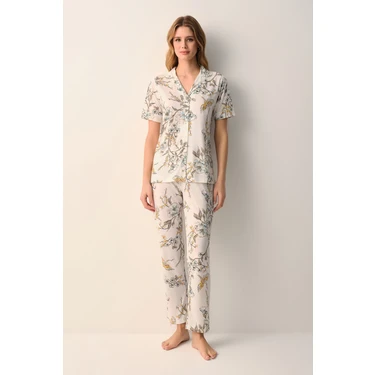 Suwen Emma Gömlek Yaka Pijama
