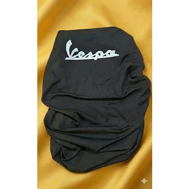 Utku Giyim Vespa Uyumlu Motosiklet Sele Kılıfı Siyah Likralı - Koruyucu Saran