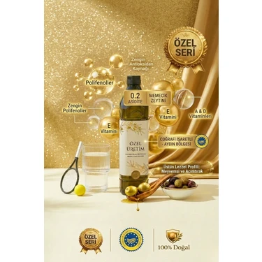 Özel Üretim Naturel Sızma 1 Litre Soğuk Sıkım Extra Virgin Premium