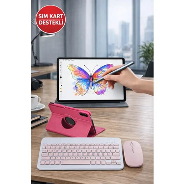 Huawei Matepad Se (Sim Kart'lı)11 Inch 4gb Ram 128GB Tablet M-Pen Kalem+Pembe Klavye Mouse+ Pembe