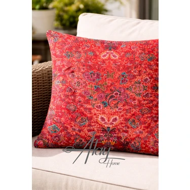 Atay Home Bohem Etnik Desenli Dekoratif Kırlent Kılıfı 43X43 cm – Vintage Tarz Koltuk Yastık