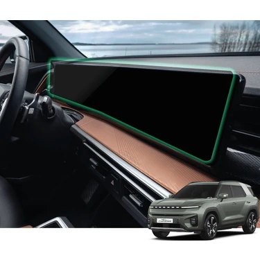 CraftShield KGM SsangYong Torres & Torres EVX (2024-2026) Uyumlu 12.3"+12.3" Tek Parça 9h Nano