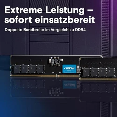 Crucial 16 GB DDR5 Ram 4800 Mhz Bellek CL40 RGB Aydınlatmalı Fiyatı