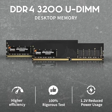Dato 16 GB (8 GB x 2) Ram Ddr4 3200 Mhz PC4-25600 CL22 1,2 V Fiyatı