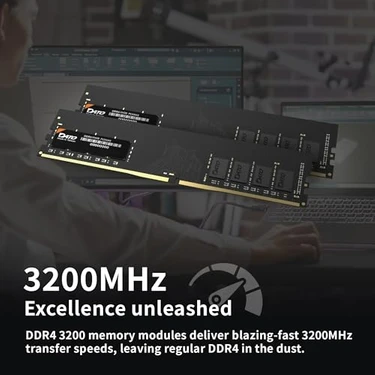 Dato 16 GB (8 GB x 2) Ram Ddr4 3200 Mhz PC4-25600 CL22 1,2 V Fiyatı