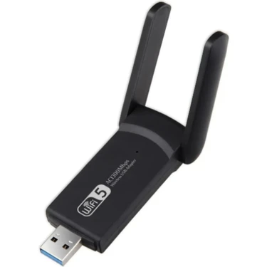 Sonex USB Wifi Adaptör AC1300 Mbps Çift Antenli 5ghz + 2.4ghz USB 3.0 Tak Çalıştır Driver