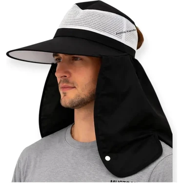 Mustran Uv Korumalı Geniş Siperli Enseli Güneş Şapkası Fileli Outdoor Balıkçı Kamp Bahçe