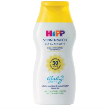 Hipp Babysanft Güneş Sütü 30 Faktör 200 ml Hassas Ciltler İçin UVA ve UVB