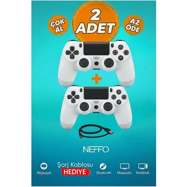 Doubleshock 4 Kablosuz Titreşimli Oyun Kolu 2 Adet – Ps4 / Pc Uyumlu, Çift Motorlu, Ergonomik