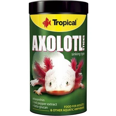 Tropical Axolotl Sticks 250 ml 135 gr Yüksek Besin Değeri ile Dengeli Beslenme