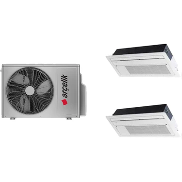 Arçelik Multi 18000 Btu 1 Dış + 2 Iç Ünite (9+9) Btu Tek Yön Kaset Tipi Inverter