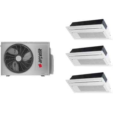 Arçelik Multi 18000 Btu 1 Dış + 3 Iç Ünite (9+9+9) Btu Tek Yön Kaset Tipi Inverter
