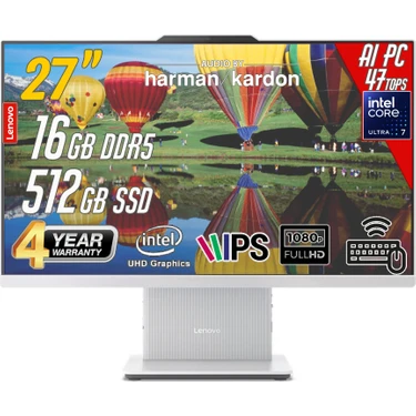 Lenovoıdeacentre 27ILL11 Intel Core U7-256V 16GB 512GB 27 Fiyatı