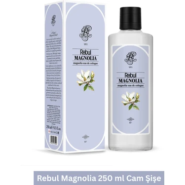 Rebul Magnolia 250 ml Cam Şişe 80 Derece Manolya Kokusuyla Dökme