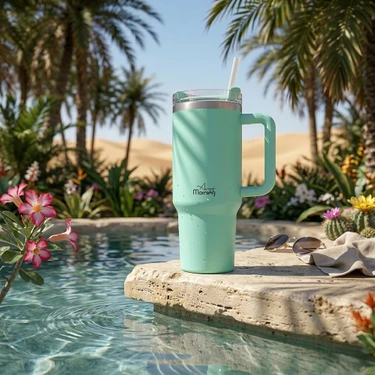 Any Morning Vaha 1200 ml Termos Mug – 3 Aşamalı Çevirmeli Kapak,