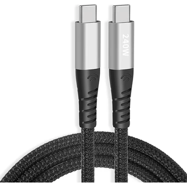 Marsilyan Ally 240W Type-C To Type-C Laptop Telefon Hızlı Data ve Şarj