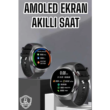 Kaia Life Akıllı Saat Bluetooth Bağlantılı Amoled Ekran Uyku ve Sağlık
